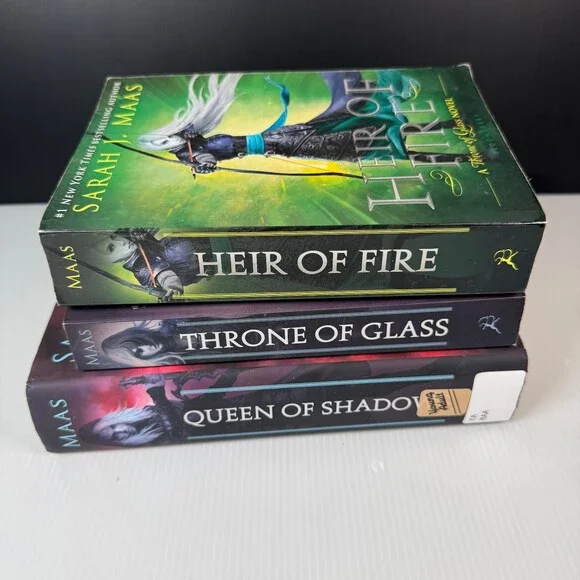 Sarah J Maas Lot of 3 Books Heir of Fire Throne of Glass Queen of Shadows - Picture 4 of 6